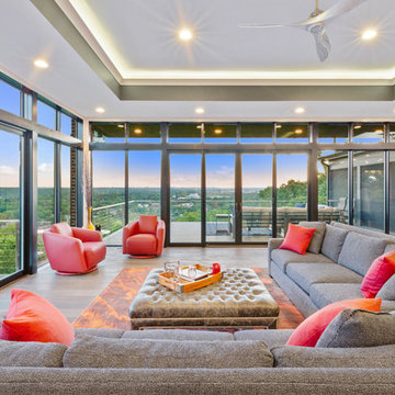 A Custom Contemporary One Story Home In Madeira, Ohio