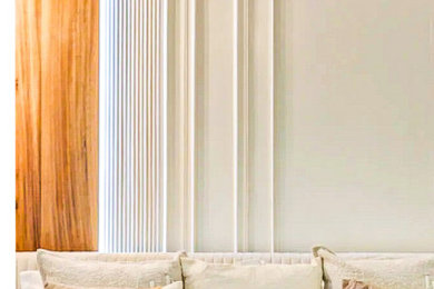 Example of a small minimalist home design design in Austin