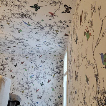 Timeless Wallpaper Installation – Botanical Elegance in Park Hill, Denver, CO