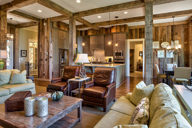 Inspiration for a craftsman home design remodel in Other