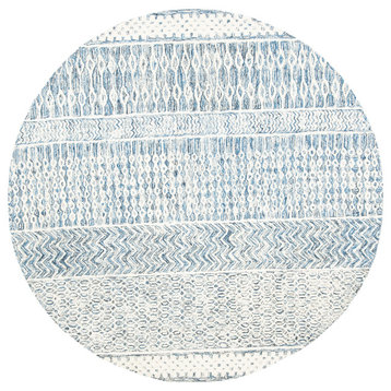 Safavieh Glamour Collection GLM538N Rug, Navy/Ivory, 6' x 6' Round