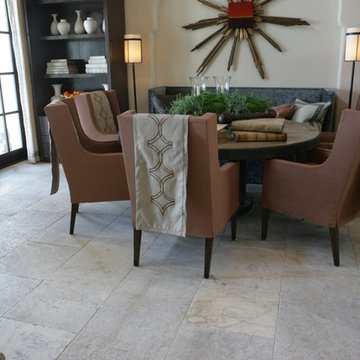 Dining room fireplace