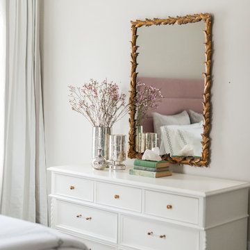 Pink and Gray Bedroom