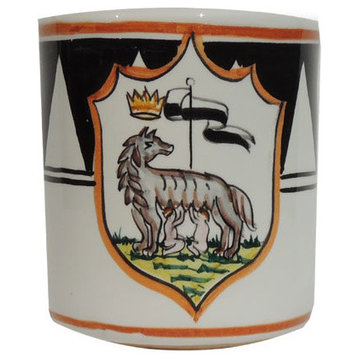 Palio di Siena Contrad, Coffee Mug, Lupa, She-Wolf, Italian Ceramics