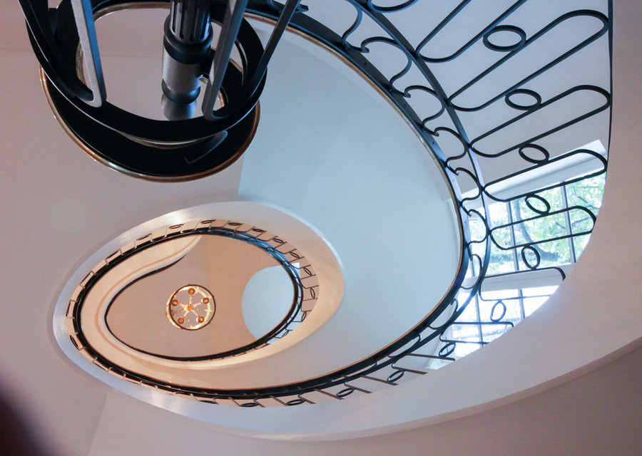 Sculptural/Elliptical Staircase Near Foreign Embassies in Wash. DC, 20008