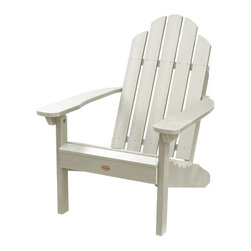 Highwood - Classic Outdoor Westport Adirondack Chair, Whitewash - Adirondack Chairs