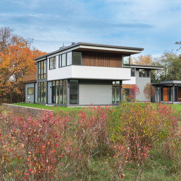 Modern Blueberry Farm and House