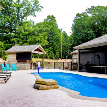 Pool House and Screen Room Area