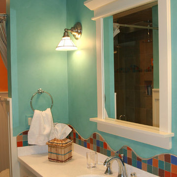 Custom Pool House Bath in Woodstock