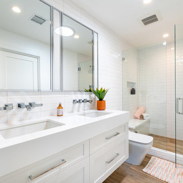 Minimalistic White Bathrooms