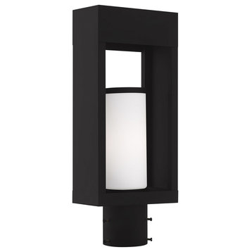 Livex Lighting Black 1-Light Outdoor Post Top Lantern