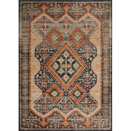 Loloi II Jocelyn JOC-05 Navy Multi Area Rug by Loloi II, 4'-0" X 6'-0"