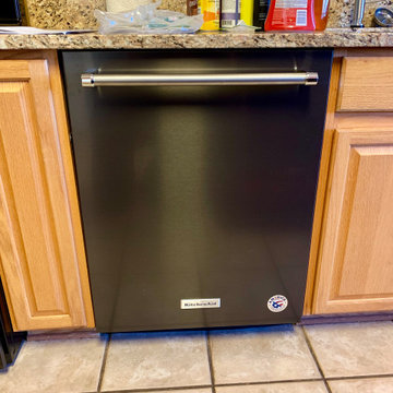 Black Stainless Steel Kitchenaid Dishwasher Installation