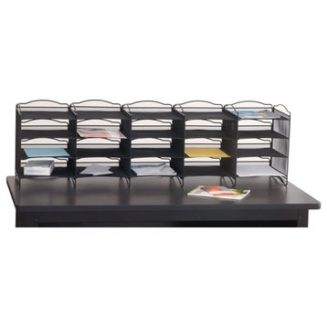 Safco Products Onyx Mail Sorter in Black