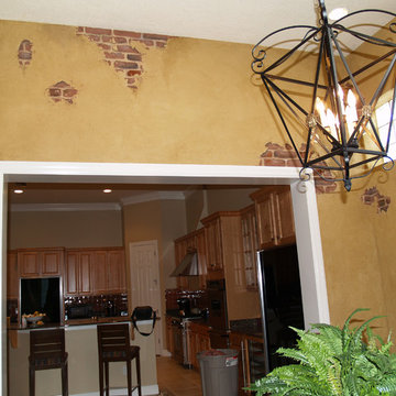 Wall finishes- Faux Bricks