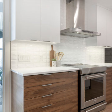 Contemporary Walnut Kitchen