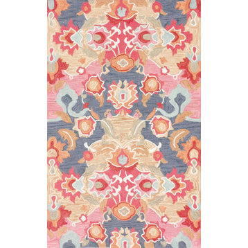 Fiona Hand-Tufted Area Rug, Multicolor, 6'x9'
