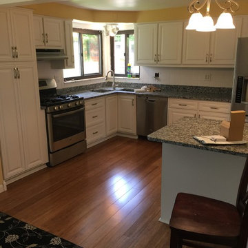 cabinet refacing with new granite countertops