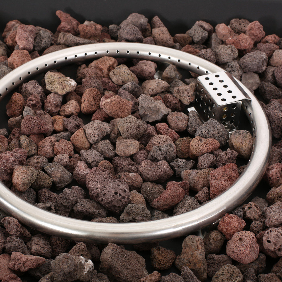 Gwen Outdoor Modern 30-Inch Square Fire Pit