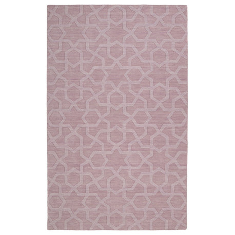 Kaleen Hand-Tufted Imprints Modern Wool Rug, Lilac, 2'6"x8'