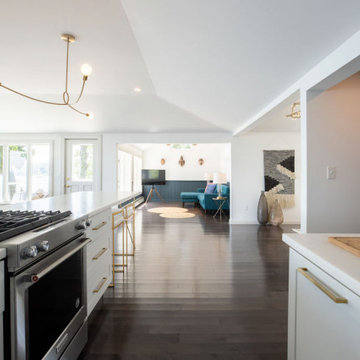 Out-dated camp becomes a stunning waterfront home - Belfast, Maine