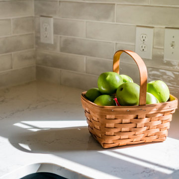 Transitional Kitchen Remodel With a New Bench Seating Area
