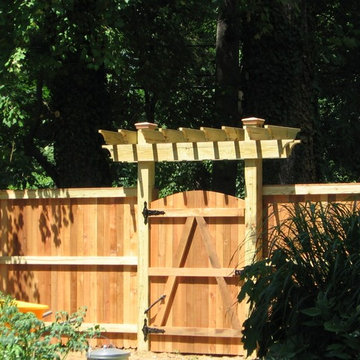 Vertical Board w/ Cap Board (Wood Privacy Fence)