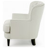 GDF Studio Zyral Ivory Fabric Club Chair