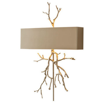 Twig Wall Sconce, Nickel, Hardwired