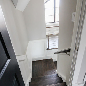 Project #72 | Modern Staircase with Horizontal Steel Rod Railing