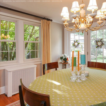 Tasteful Dining Room with New Windows and Doors - Renewal by Andersen Long Islan