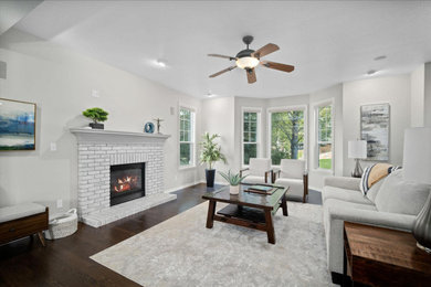 Inspiration for a living room remodel in Denver