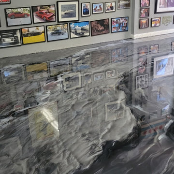 Metallic Epoxy Garage