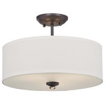 Minka-Lavery - Minka-Lavery Shadowglen Three Light Semi Flush Mount 3286-589 - Three Light Semi Flush Mount from Shadowglen collection in Lathan Bronze finish. Number of Bulbs 3. Max Wattage 100.00. No bulbs included. No UL Availability at this time.