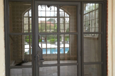 Trendy entryway photo in Houston