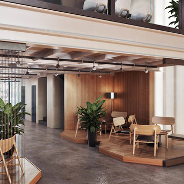 Office Interior CG Render for a Commercial Design Project