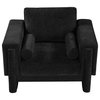 Madeline Chenille Upholstered Chair, Black