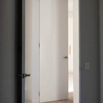 The bedroom door openings seamless transition through the upstairs hallway thank