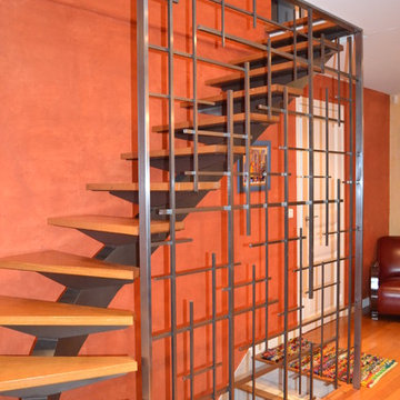 Escalier limon central
