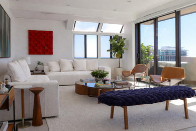 Inspiration for a contemporary living room remodel in Miami