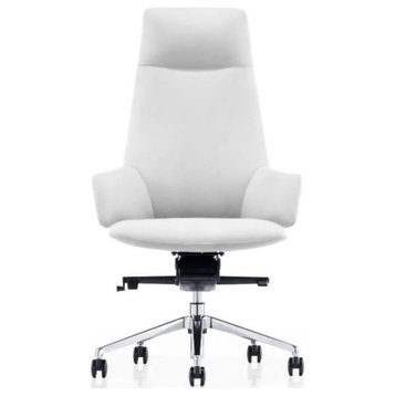 William Modern White High Back Executive Office Chair