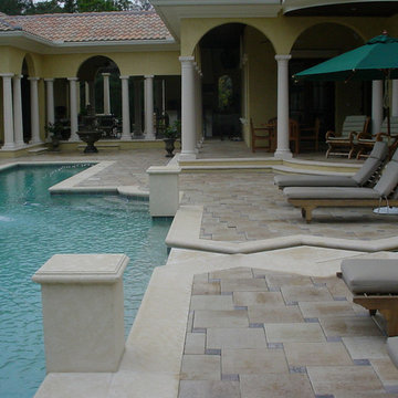 Contemporary Pool and Patio