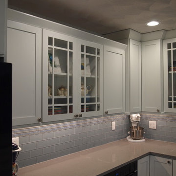 Geneseo Kitchen Remodel Dura Supreme Homestead Painted White MSI Quartz