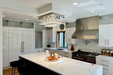 Minimalist kitchen photo in Chicago