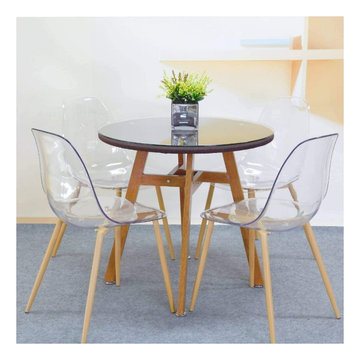 Clear Lucite Acrylic Dining Chairs
