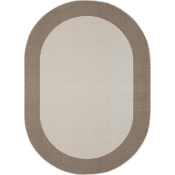 Easy Going 7'8" X 10'9" Oval Area Rug, Color Neutral