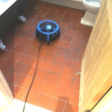 Restoring an Edwardian Quarry Tiled Bathroom Floor in Braunstone