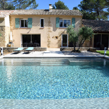 Bassin aixois 8m x 8m...Fusion de l'authentique et du contemporain