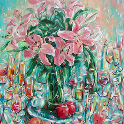 Still-Life with Lily Flowers - Paintings