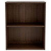 Benzara BM248083 Small Bookcase With 1 Adjustable Shelf, Dark Brown